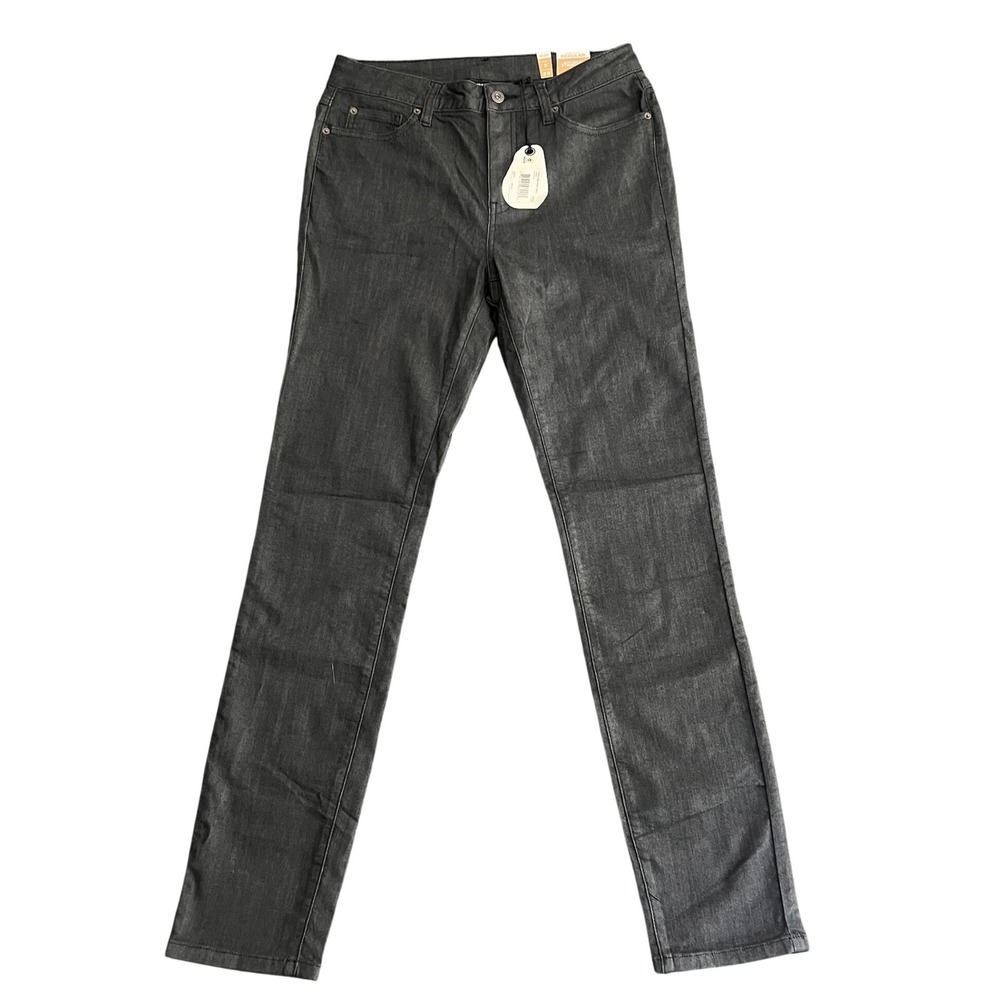 NWT Prana‎ Women's 8 REG Kayla High Rise Jeans Denim Solid Organic Stretch Gray